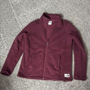 The North Face Maroon Fleece Jacket